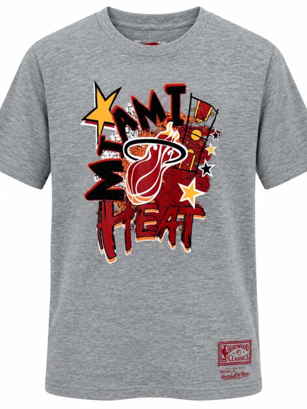 Mitchell & Ness Miami Heat Hardwood Classics Graphic Tee · Youth XL (18/20)